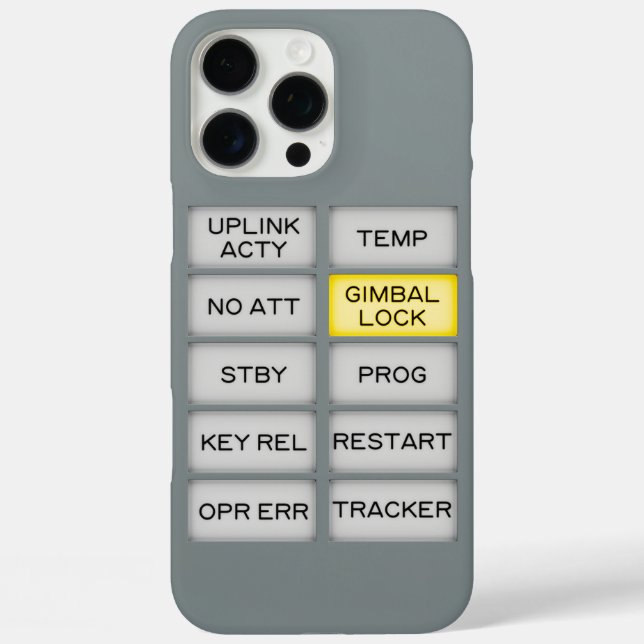 Apollo Indicator Alarm DSKY, Gimbal Lock Case-Mate iPhone Case (Back)