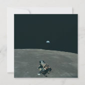 Apollo Lunar Lander and Earthrise Over Moon     (Front)
