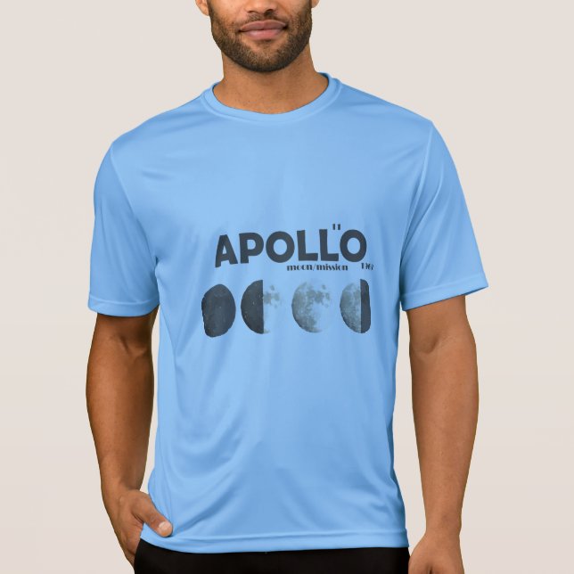 Apollo mission - Moon, 1969-2019 T-Shirt (Front)