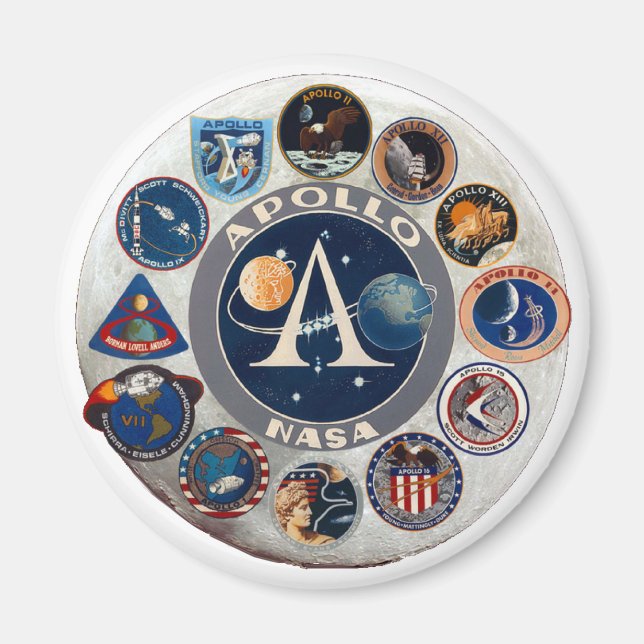 Apollo Program Commemorative Logo Magnet (Front)