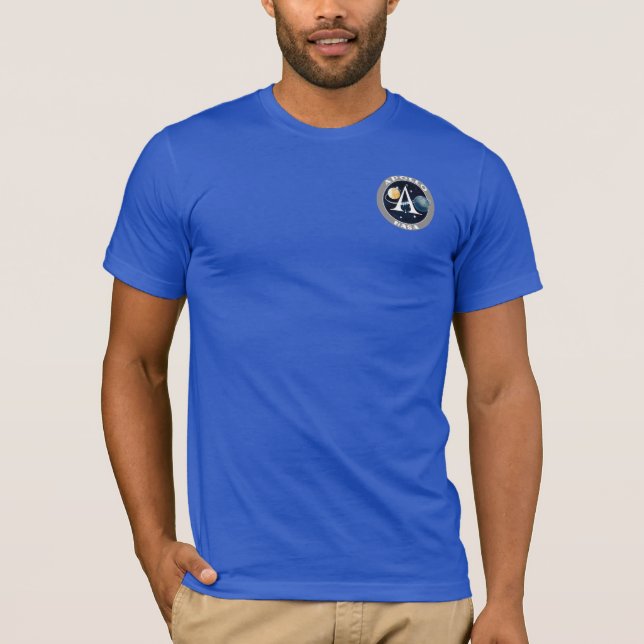 Apollo Program emblem on Royal Blue T-shirt (Front)