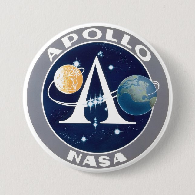 Apollo Program Logo Pinback Button (Front)