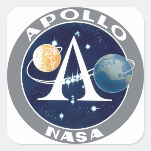 Apollo Program Logo Square Sticker