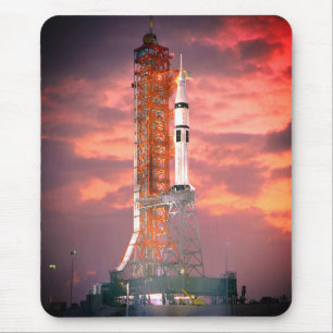 Apollo Saturn 1B Rocket Launch Mouse Pad