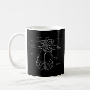 Apollo Saturn V F-1 Space Rocket Engine Blueprint  Coffee Mug
