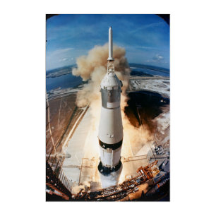 Apollo Saturn V Rocket launch to Moon 1969 Acrylic Print