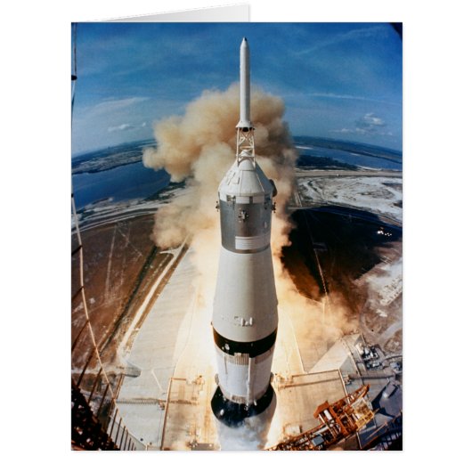 Apollo Saturn V Rocket launch to Moon 1969 Cards (Front)