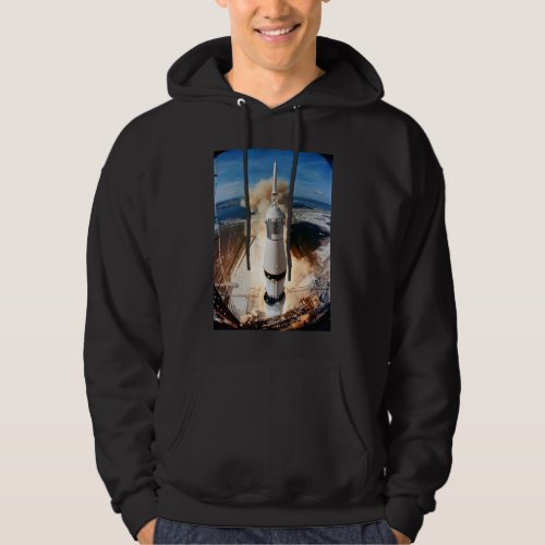 Apollo Saturn V Rocket launch to Moon 1969 Hoodie