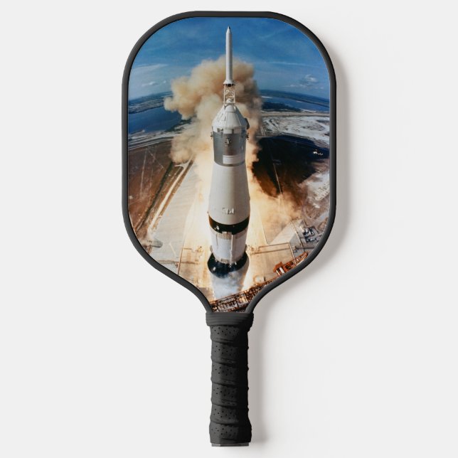 Apollo Saturn V Rocket launch to Moon 1969 Pickleball Paddle (Front)