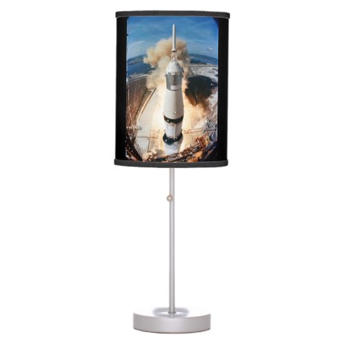 Apollo Saturn V Rocket launch to Moon 1969 Table Lamp