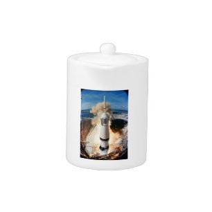 Apollo Saturn V Rocket launch to Moon 1969 Teapot