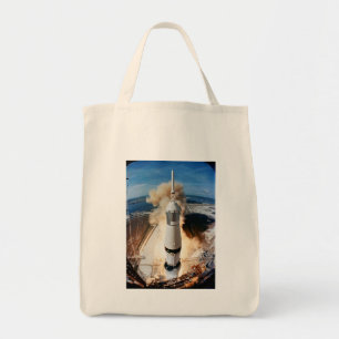 Apollo Saturn V Rocket launch to Moon 1969 Tote Bag