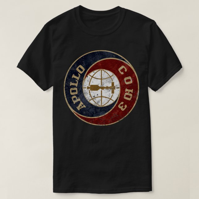 Apollo Soyuz Space Exploration T-Shirt (Design Front)