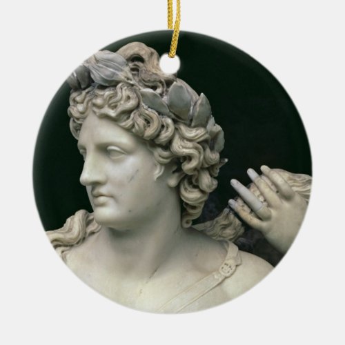 Apollo Tended by the Nymphs detail showing the he Ceramic Ornament
