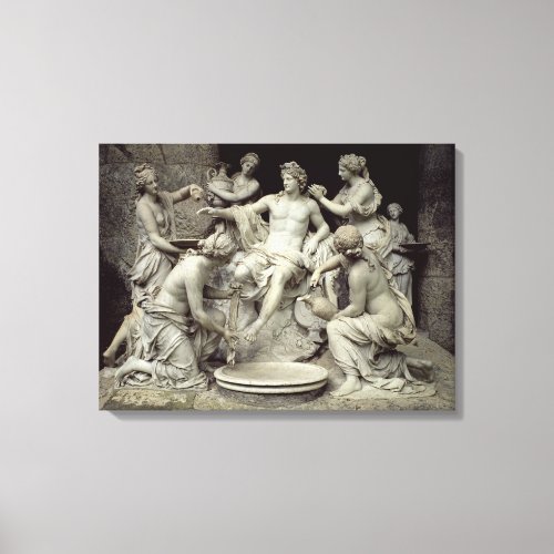 Apollo Tended by the Nymphs intended for the Grot Canvas Print