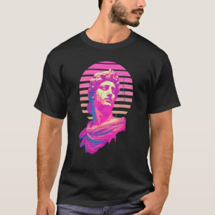 Apollo Vaporwave Aesthetic Greek God Retrowave Gra T-Shirt