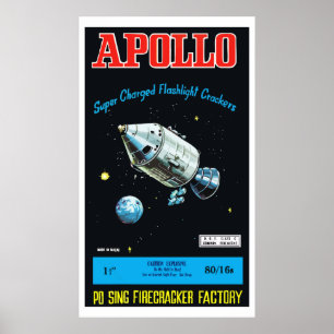 Apollo (Vintage Chinese Firecracker) Poster