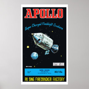 Apollo (Vintage Chinese Firecracker) Poster