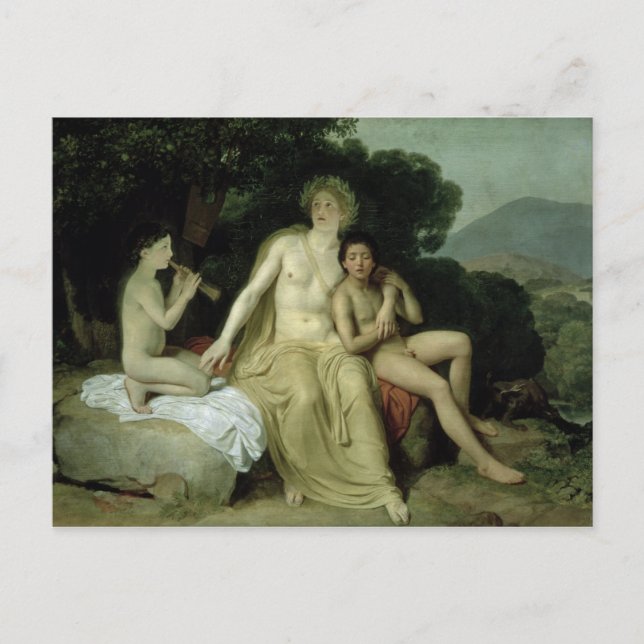 Apollo with Hyacinthus and Cyparissus Postcard (Front)