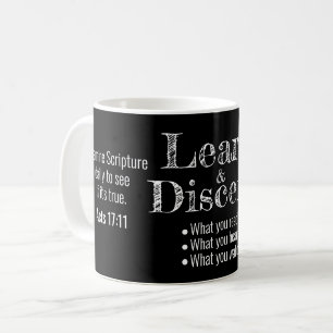 Apologetics Berean Bible Verse Script Black Coffee Mug