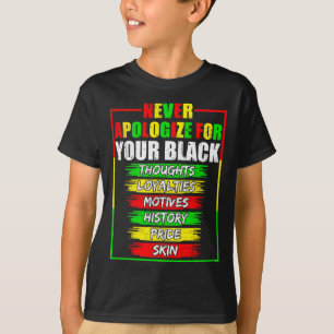 Apologize For Your Blackness Black History Junetee T-Shirt