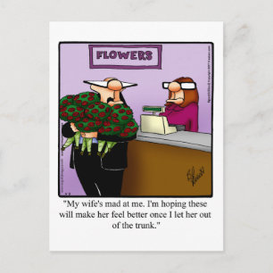 Apology Marriage Humor Postcard