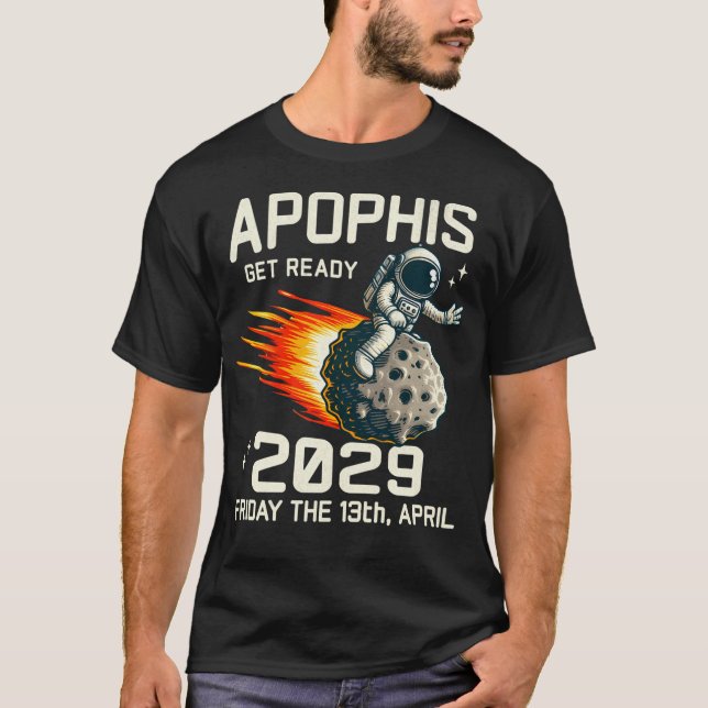Apophis Asteroid 2029 Funny Astronaut T-Shirt (Front)