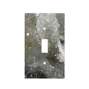 Apophyllite and Quartz Light Switch Cover