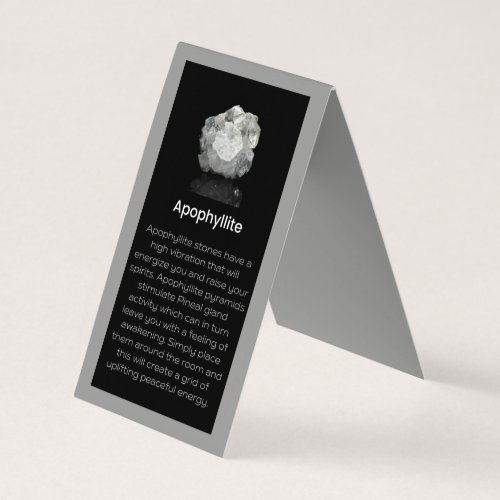 Apophyllite Crystal Meaning Jeweler  Business Card