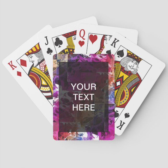 Apophysis Fractal Art - spider web Template Poker Cards (Back)