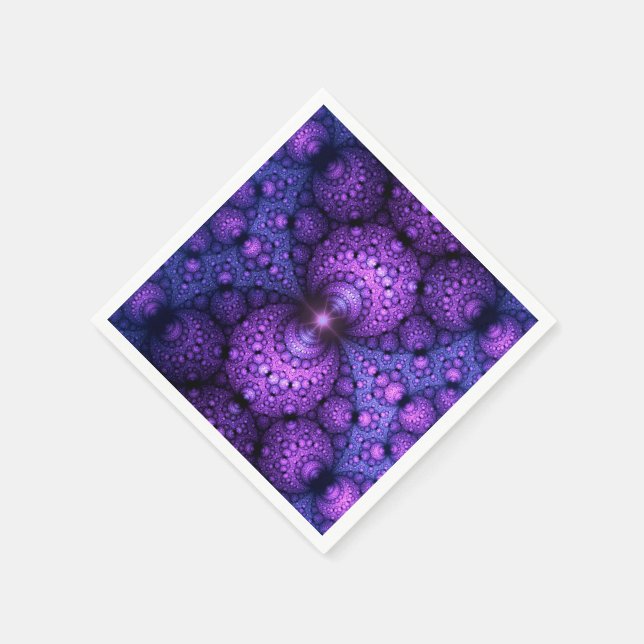 Apophysis Fractal - Atoms Fusion Napkins (Corner)