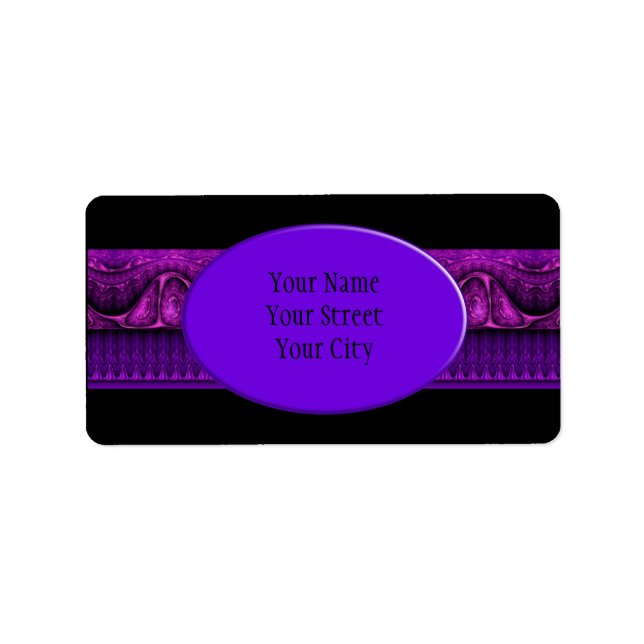 Apophysis Fractal Border ART - violet pink Label (Front)