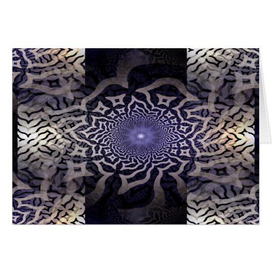 APOPHYSIS fractal decor | black violet Cards (Front Horizontal)