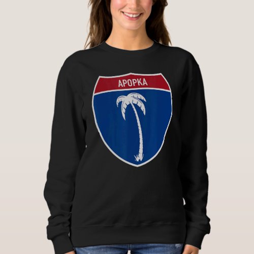 Apopka Florida FL Interstate Highway Vacation Souv Sweatshirt
