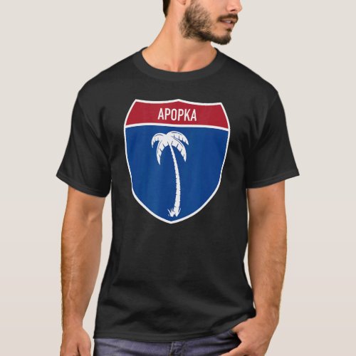 Apopka Florida FL Interstate Highway Vacation Souv T_Shirt