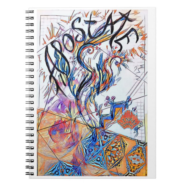 Apostate Colorful Free Doodle Drawing Notebook (Front)