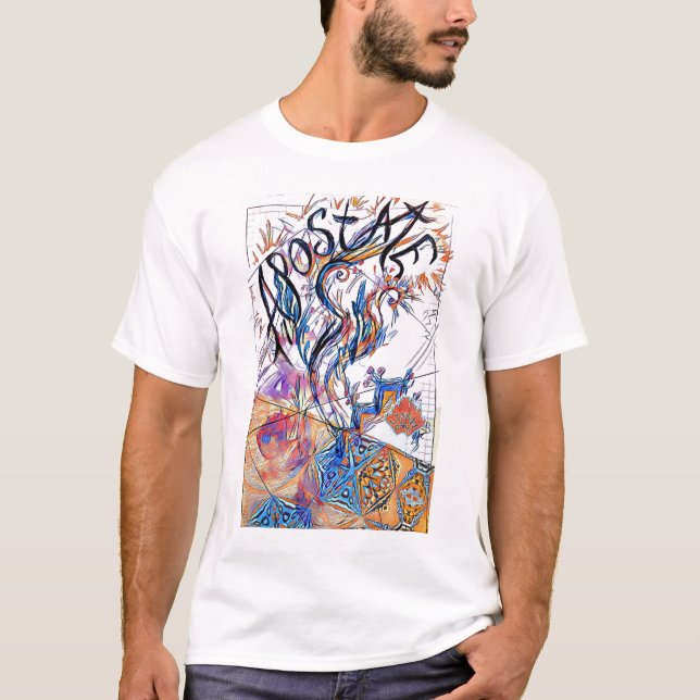 Apostate Colorful Free Doodle Drawing T-Shirt (Front)
