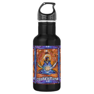 Apostatenaut - explore without dogmas stainless steel water bottle