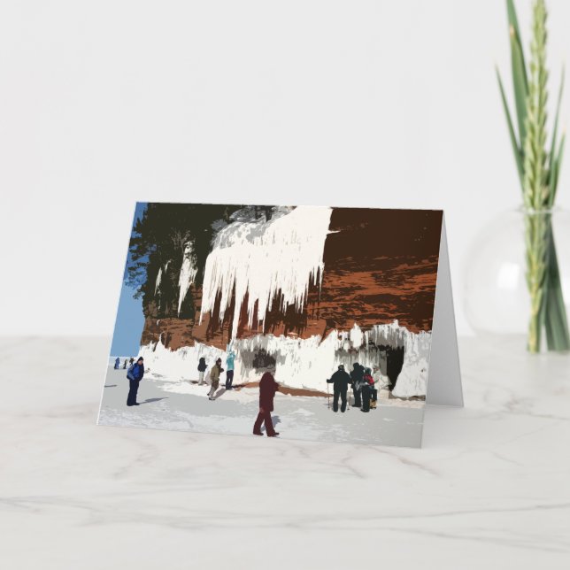Apostle Islands National Lakeshore ICE CAVES Card (Front)