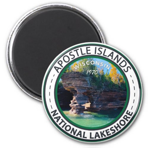 Apostle Islands National Lakeshore Wisconsin Badge Magnet