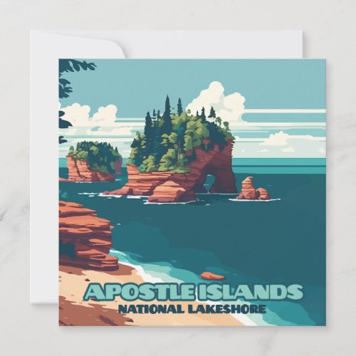 Apostle Islands National Lakeshore Wisconsin Retro