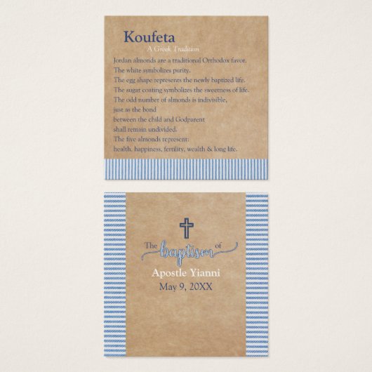 Apostle Koufeta Card (Front & Back)