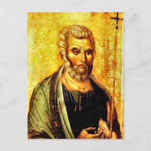 Apostle Peter Icon Orthodox Christian  Postcard