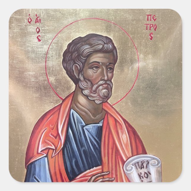 Apostle Peter Square Sticker (Front)