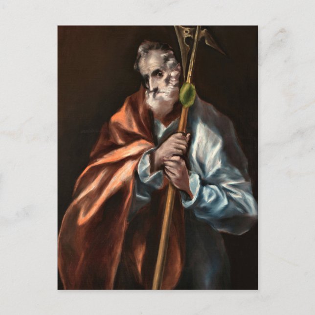 Apostle St. Thaddeus by El Greco Postcard (Front)