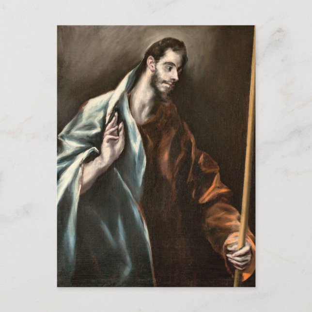Apostle St. Thomas by El Greco Postcard (Front)