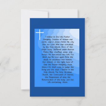 Apostles Creed Card by heavenly_sonshine at Zazzle