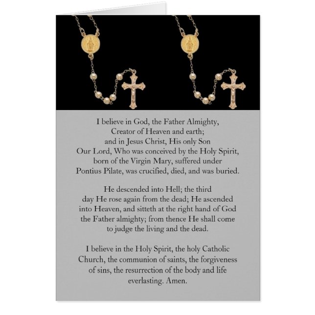 "Apostles Creed" Prayer Cards (Front)