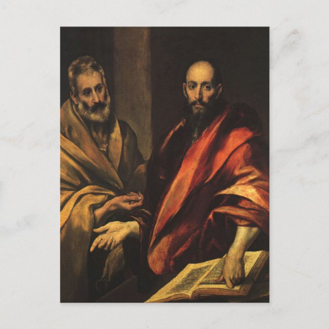 Apostles Peter and Paul by El Greco Postcard (Front)