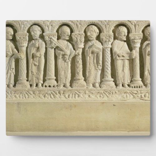 Apostles under Arcades carved relief c1150 sto Plaque
